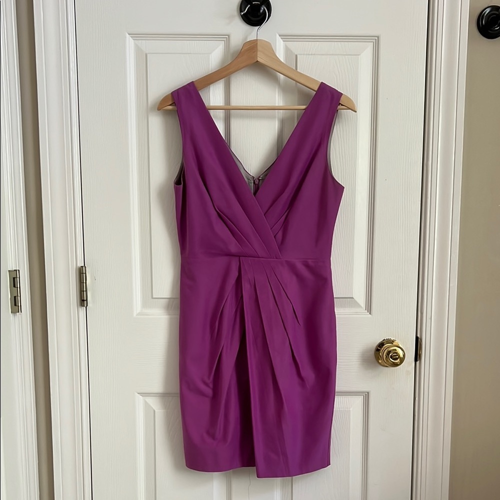 Banana Republic Purple Sheath Dress V-Neck Cocktail